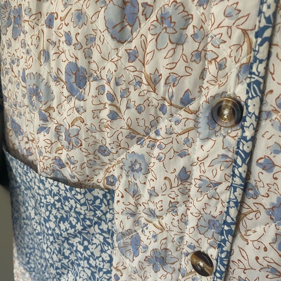 BILLABONG •SOLD OUT• Perfect Match Quilted Floral Jacket Shacket Size Large - Picture 10 of 12